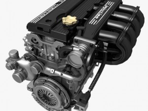 4 cylinder engine 02 3Dモデル