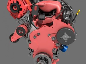 moteur v6 de voiture Modèle 3D