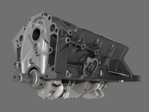 moteur v6 de voiture Modèle 3D