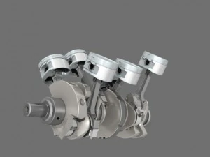 moteur v6 de voiture Modèle 3D