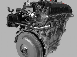 mitsubishi engine Model 3D