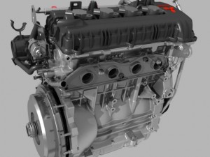 mitsubishi engine Model 3D