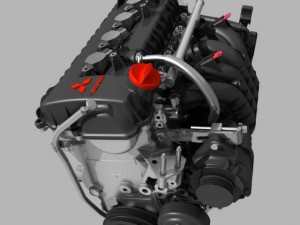 mitsubishi engine Model 3D