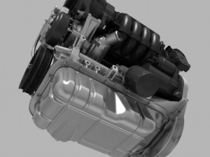 mitsubishi engine Model 3D
