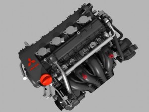 mitsubishi engine Model 3D