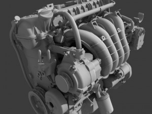 mitsubishi engine Model 3D