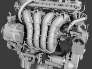 mitsubishi engine Model 3D
