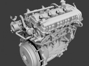 mitsubishi engine Model 3D