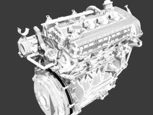 mitsubishi engine Model 3D