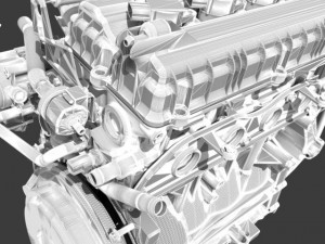 mitsubishi engine Model 3D