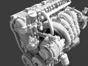 mitsubishi engine Model 3D