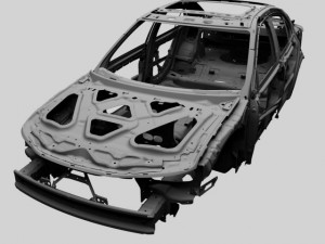 car frame 01 Modello 3D