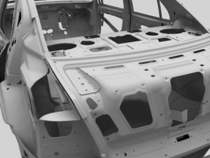 car frame 01 Modello 3D