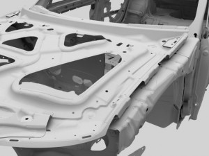 car frame 01 Modello 3D