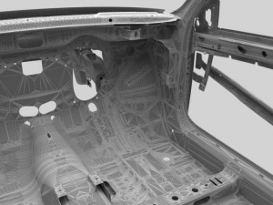 car frame 01 Modello 3D