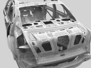 car frame 01 Modello 3D