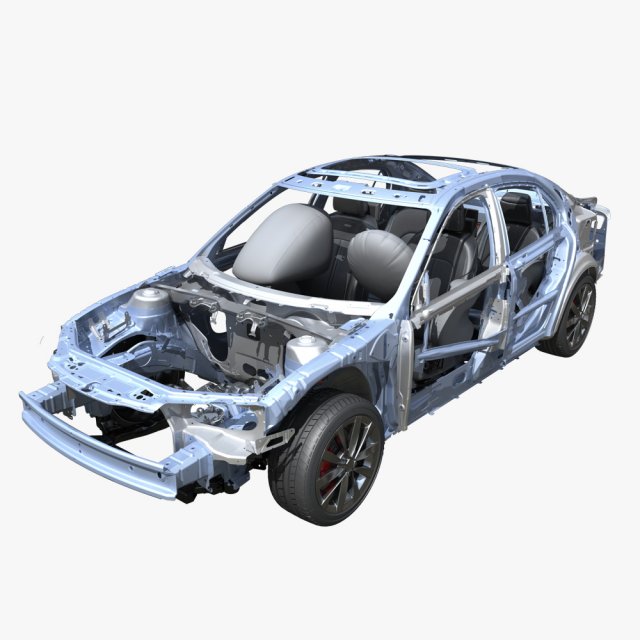 car frame 02 3Dモデル .c4d .max .obj .3ds .fbx .stl .blend 