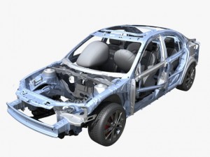 car frame 02 Model 3D