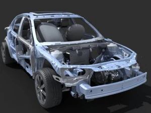 car frame 02 3D Model