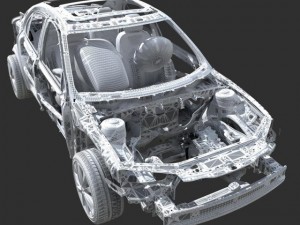 car frame 02 3Dモデル