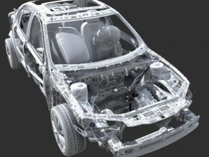 car frame 02 3D Model