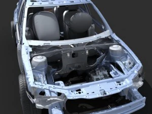 car frame 02 3D Model