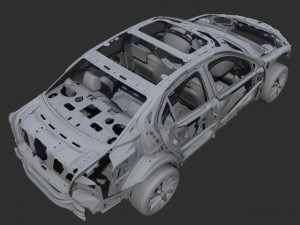 car frame 02 3Dモデル