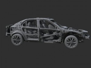 car frame 02 3Dモデル