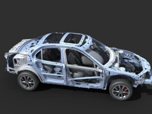 car frame 02 3D Model
