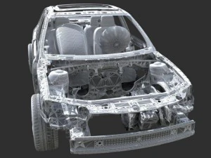 car frame 02 3D Model
