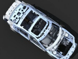 car frame 02 3D Model