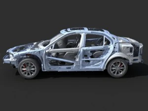 car frame 02 3D Model