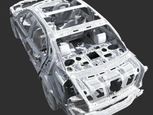 car frame 02 3D Model