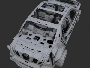 car frame 02 3Dモデル