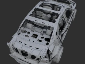 car frame 02 3D Model
