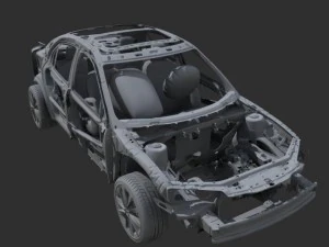 car frame 02 3D Model