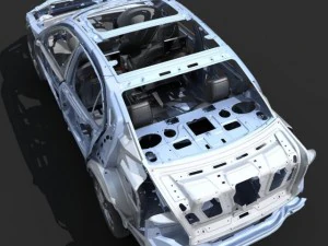 car frame 02 3D Model