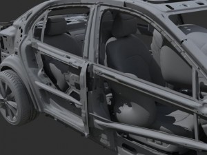 car frame 02 3Dモデル