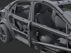 car frame 02 3D Model