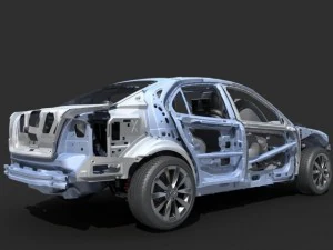 car frame 02 3D Model