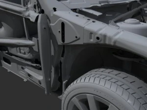 car frame 02 3D Model