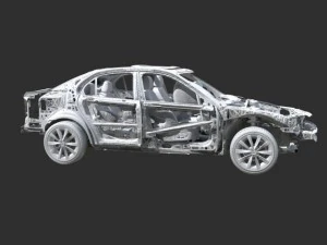car frame 02 3D Model
