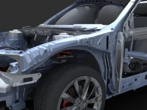 car frame 02 3D Model