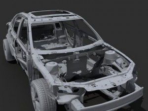 car frame 03 3D 모델