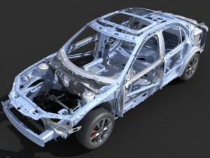 car frame 03 3D 모델
