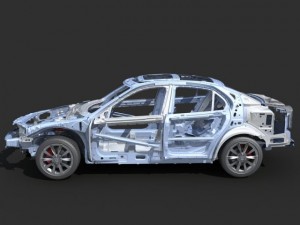 car frame 03 3D 모델