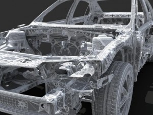 car frame 03 3D 모델