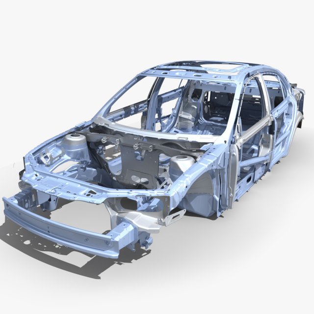 car frame 04 3D-Modell .c4d .max .obj .3ds .fbx .stl .blend 