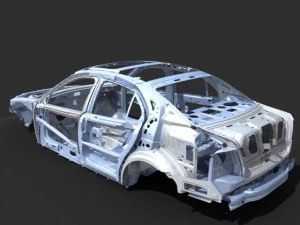 car frame 04 3D Model
