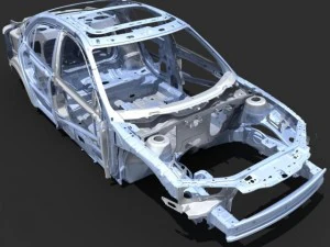 car frame 04 3D Model